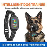 Smart Anti-Bark Dog Collar — Rechargeable, IP67 Waterproof with HD Digital Display
