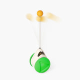 Spinning Windmill Cat Toy – Interactive Suction Cup Toy with Teeth Cleaning & Catnip Ball