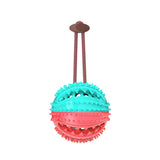 Suction Cup Tug & Chew Ball – Silicone Dental Toy for Dogs with Treat-Dispensing Option