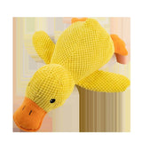 Calming Duck Plush Dog Toy – Squeaky Waffle-Knit Cuddle Companion for Anxious Dogs