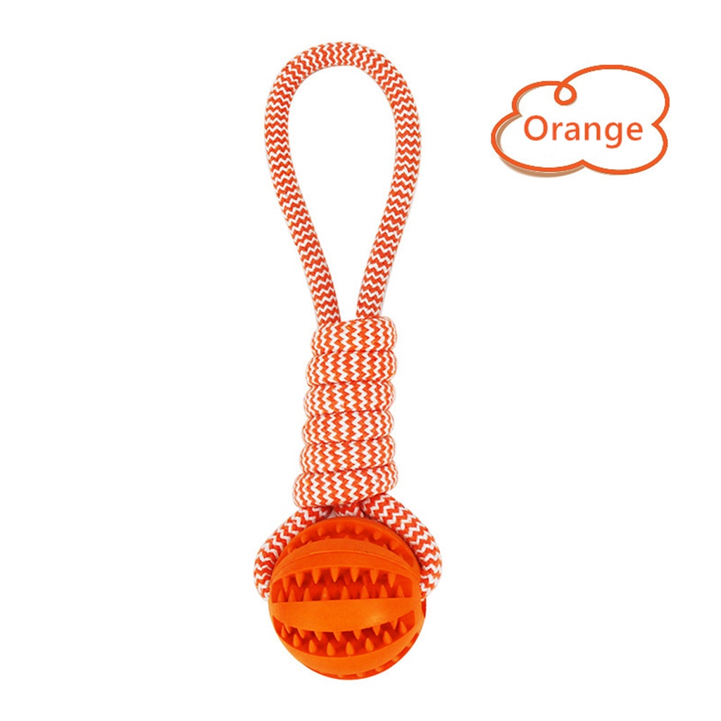 Treat-Dispensing Rope Chew Toy – Bite-Resistant TPR & Cotton Rope Dental Toy for Dogs