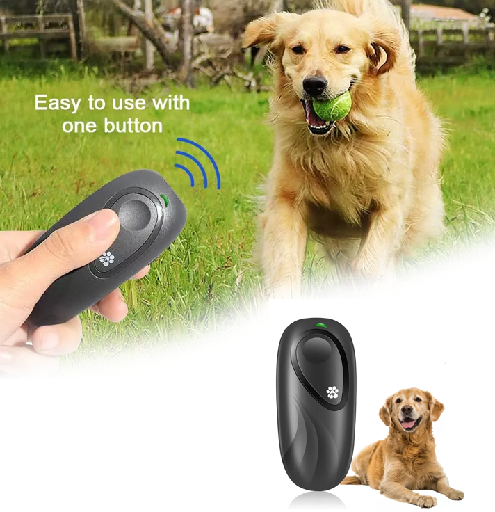 Handheld Ultrasonic Dog Repeller & Training Device — Safe & Effective