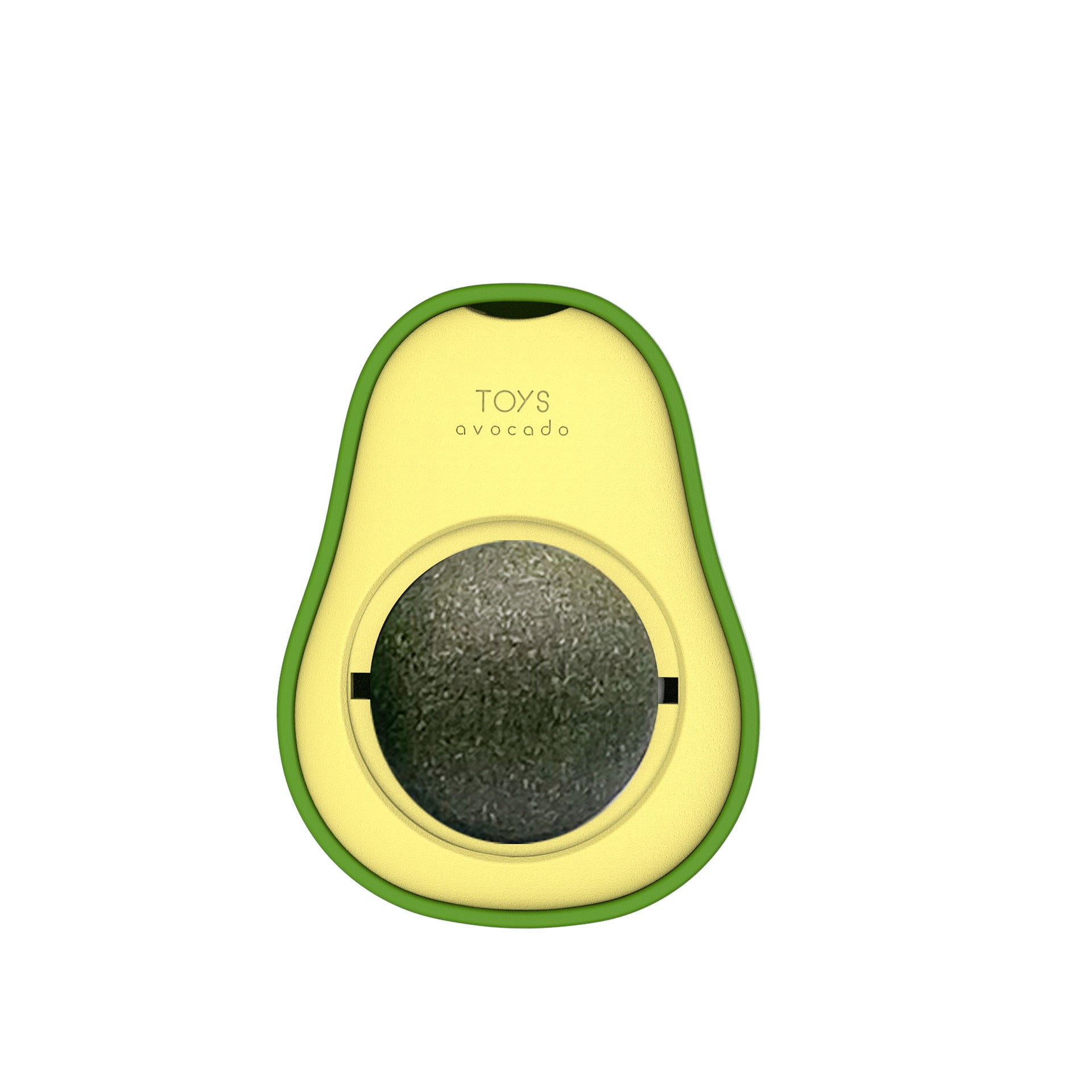 Avocado Catnip Ball Toy – 360° Rotating Mint & Gall Fruit Cat Toy