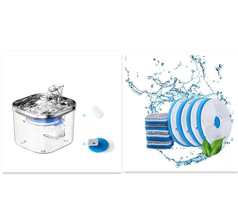 Intelligent Pet Water Fountain — Stainless Steel Automatic Circulation Dispenser