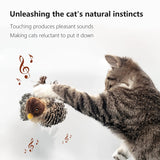 Electric Chirping Bird Cat Toy – Motion-Activated Plush Bird with Real Bird Sounds & Feathers