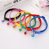Pet Bell Collar with Adjustable Band – Cat & Dog Neck Strap in 6 Colors
