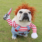 Halloween Pet Costume — Scary Adjustable Cosplay Outfit for Dogs & Cats