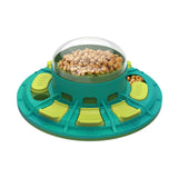 Dog Puzzle Feeder Toy – Slow Feeding IQ Enrichment Bowl with Press-Tab Treat Dispenser