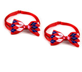 Plaid Bow Tie Collar for Dogs & Cats – 8 Colors, Single or 2-Pack