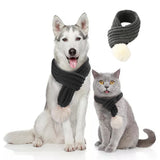 Pet Knit Scarf – Cozy Acrylic Wool Neck Warmer for Cats & Dogs | Holiday & Everyday Style