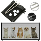 Retractable Mesh Pet Safety Gate – No-Drill Portable Barrier for Doorways, Stairs & Hallways