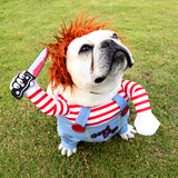 Halloween Pet Costume — Scary Adjustable Cosplay Outfit for Dogs & Cats