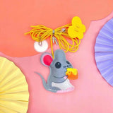 Telescopic Hanging Cat Toy – Interactive Feather & Mouse Swing Stick for Cats