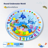 Summer Cooling Pet Water Bed – Inflatable Ice Pad Cooling Mat for Dogs & Cats (65cm/100cm)