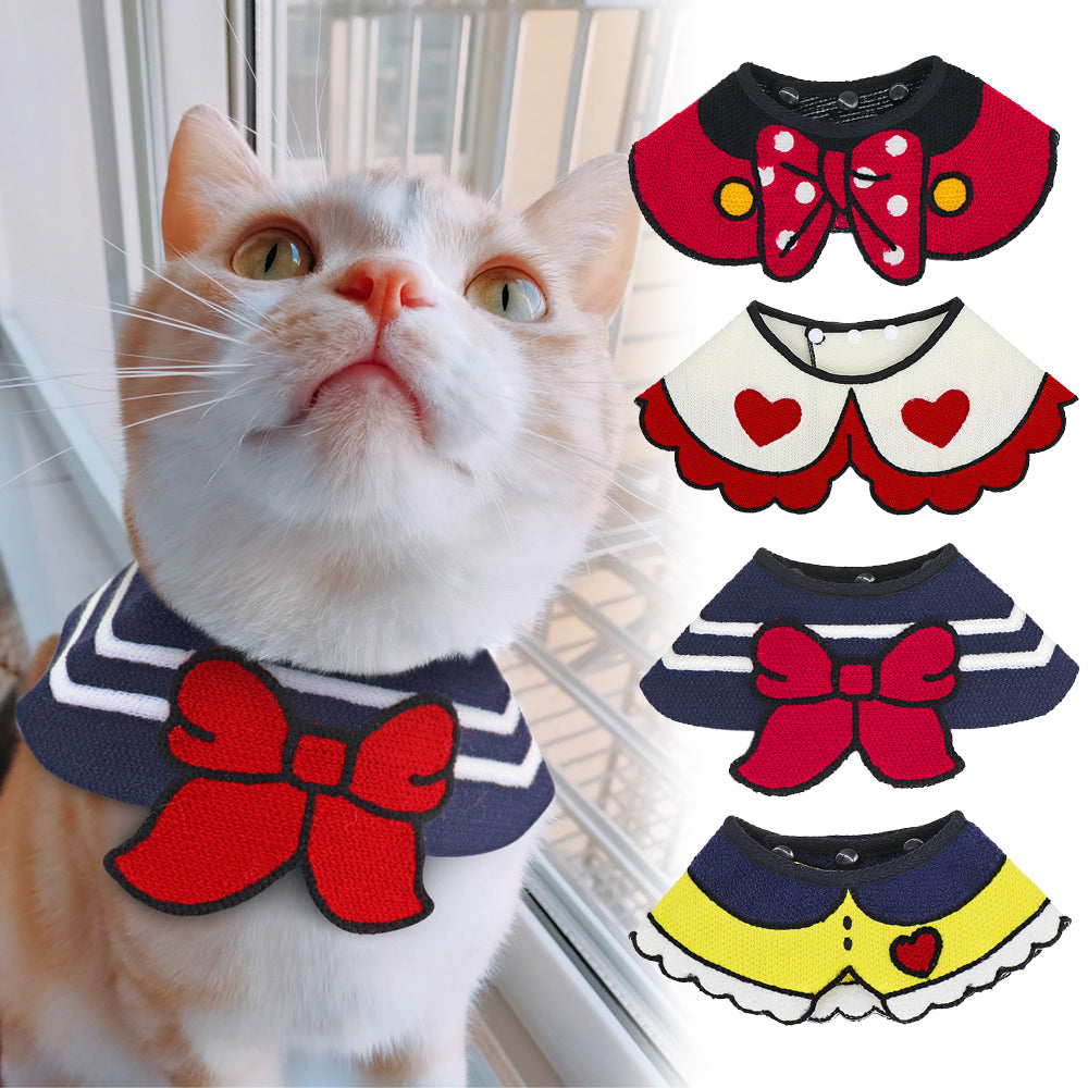 Pet Collar Scarf – Elegant Neck Shawl Accessory for Cats & Small Dogs | 4 Colours