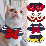 Pet Collar Scarf – Elegant Neck Shawl Accessory for Cats & Small Dogs | 4 Colours