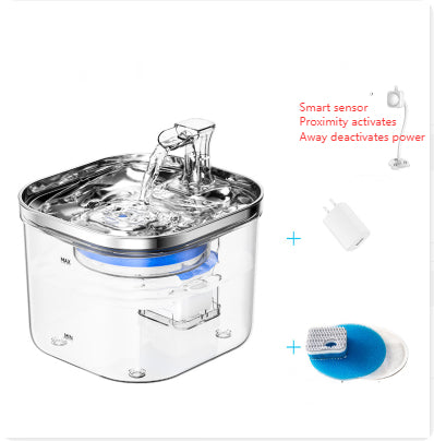 Intelligent Pet Water Fountain — Stainless Steel Automatic Circulation Dispenser