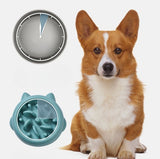 Anti-Gulping Slow Feeder Pet Bowl — Anti-Choke Eating Plate for Dogs & Cats