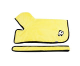 Super Absorbent Microfiber Pet Bathrobe | Quick-Dry Dog Drying Coat with Adjustable Straps