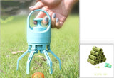 Portable Lightweight Dog Pooper Scooper With Built-in Poop Bag Dispenser Eight-claw Shovel For Pet Toilet Picker