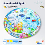Summer Cooling Pet Water Bed – Inflatable Ice Pad Cooling Mat for Dogs & Cats (65cm/100cm)