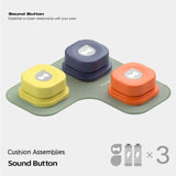 Recordable Pet Communication Button – Talking Dog Button with Mat for Cats & Dogs (Single to 9-Button Sets)