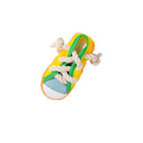 Sneaker & Slipper Squeaky Dog Chew Toy – Rope Lace Molar Toy to Save Your Real Shoes
