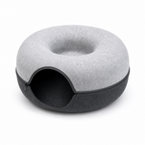 Donut Felt Cat Tunnel Nest – 2-in-1 Zipper Ring Tunnel & Open Nest Bed