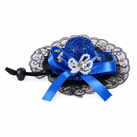 Pet Lace Embroidered Hat for Cats & Dogs – Dress-Up Costume Accessory