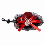 Pet Lace Embroidered Hat for Cats & Dogs – Dress-Up Costume Accessory