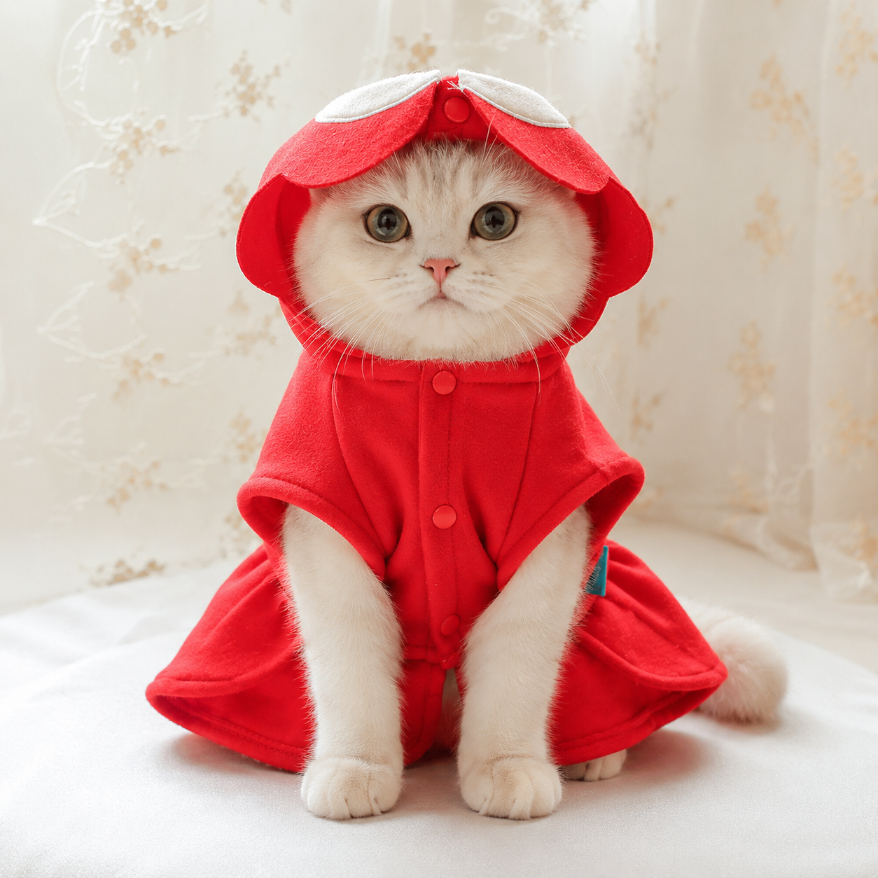 British Style Pet School Uniform Costume – Woolen Dog & Cat Outfit for Fall & Winter
