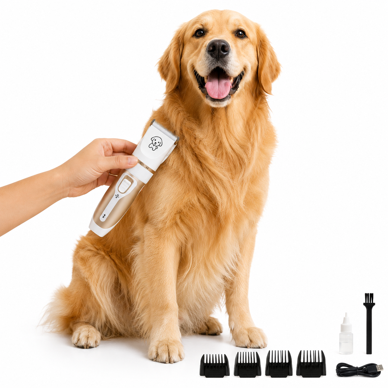 Electric Pet Hair Clipper & Grooming Shaver for Dogs – USB Rechargeable