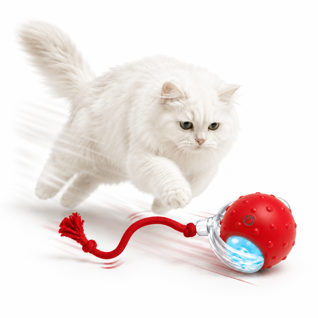 Super Drive Interactive Rolling Ball – Smart Auto-Moving Toy for Cats & Dogs