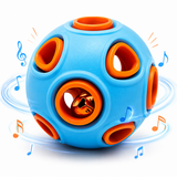 Luminous Squeaky Dog Toy Ball – Glowing Light-Up Rubber Ball with Sound