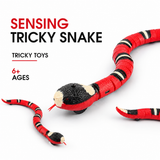 Interactive Electric Snake Cat Toy – Realistic S-Crawling Induction Toy with Flashing Eyes