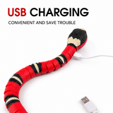 Interactive Electric Snake Cat Toy – Realistic S-Crawling Induction Toy with Flashing Eyes