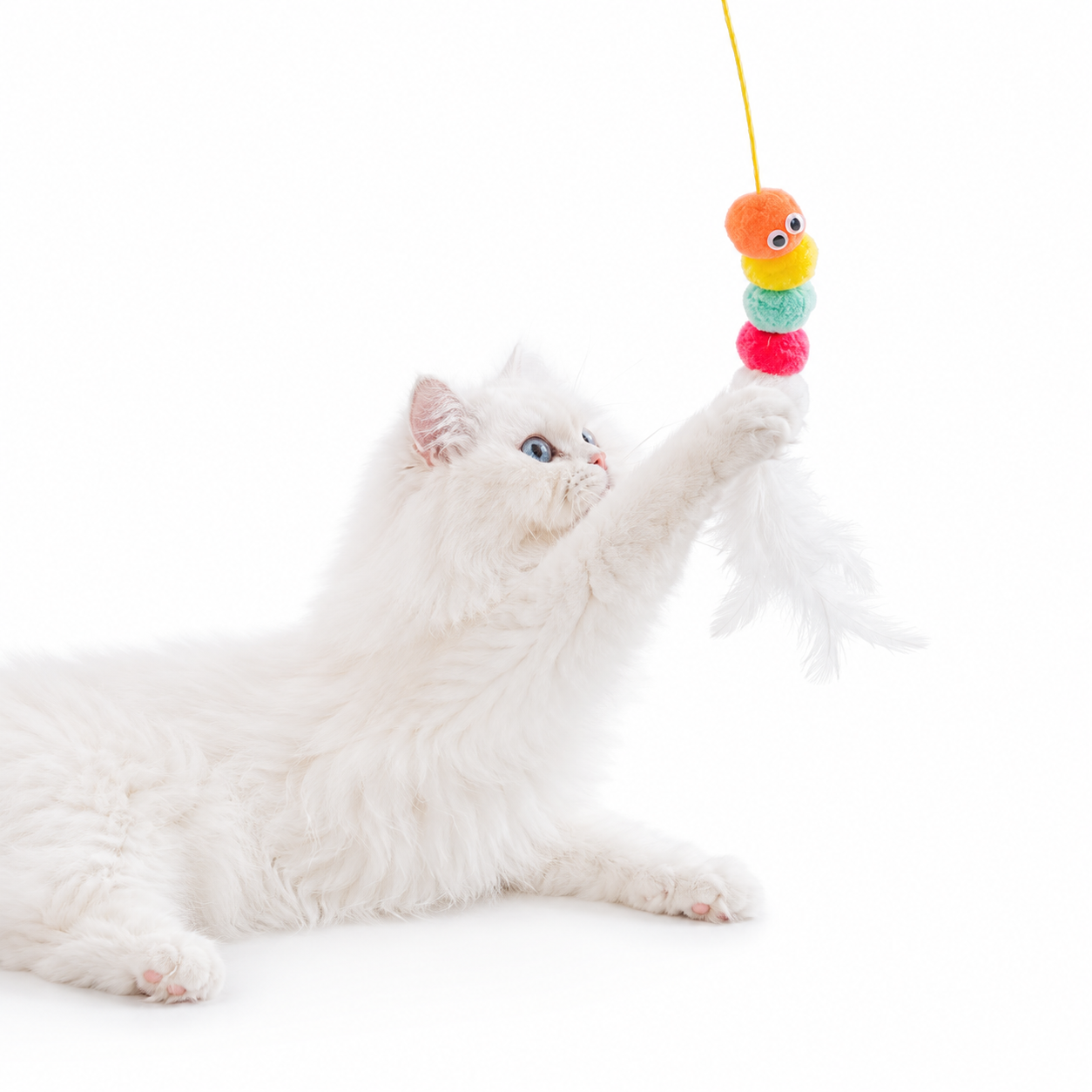 Telescopic Hanging Cat Toy – Interactive Feather & Mouse Swing Stick for Cats