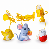 Telescopic Hanging Cat Toy – Interactive Feather & Mouse Swing Stick for Cats