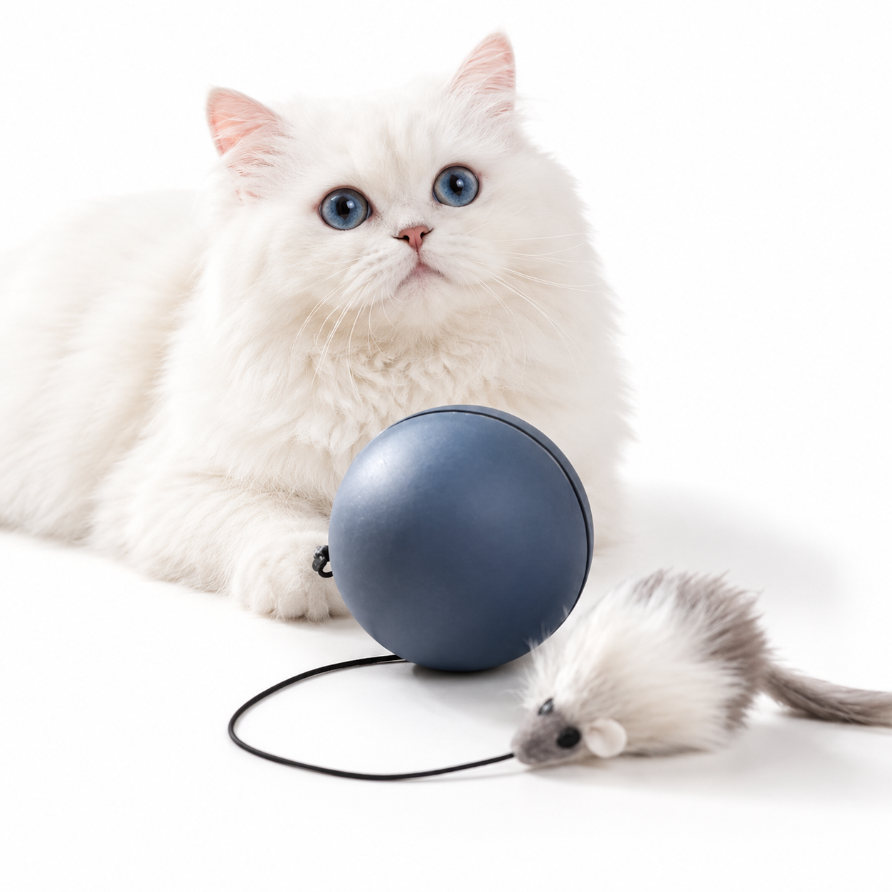 Electric Mouse Teaser Ball – Gravity-Sensing Auto-Rolling Interactive Cat Toy