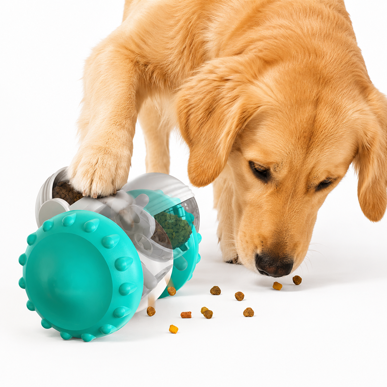 Slow Feed Interactive Balance Car Dog Toy – Tumbler Treat Dispenser for IQ Training