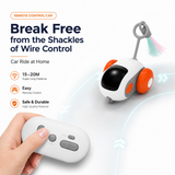 Smart RC Interactive Pet Car Toy | Auto Self-Moving & Remote Control Chasing Toy for Cats & Dogs