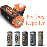 Ultrasonic Dog Bark Deterrent — 3-Head Anti-Bark Device with LED Flashlight