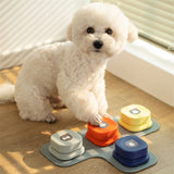 Recordable Pet Communication Button – Talking Dog Button with Mat for Cats & Dogs (Single to 9-Button Sets)
