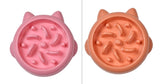 Anti-Gulping Slow Feeder Pet Bowl — Anti-Choke Eating Plate for Dogs & Cats