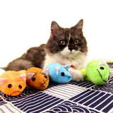Long-Tail Plush Mouse Cat Toy – Interactive Teaser with Catnip Vial Included
