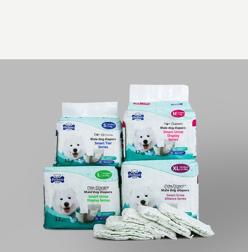 Male Dog Diaper Wearable Urine Display