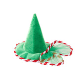 Pet Green Gauze Skirt Hat Suit Holiday Clothing