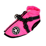 Pet Warm Cotton-Padded Fleece-lined Thickened Reflective Gallus