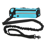 Hands-Free Dog Leash Running Belt – Bungee Leash Waist Belt with Phone Pocket, Treat Pouch & Water Bottle Holder