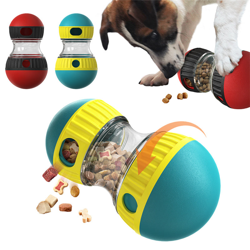 Food Dispensing Dog Toy – Adjustable Tumbler Treat Ball for Mental Stimulation & Slow Feeding